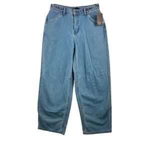 Vans Curbside jeans sz 28‎ Blue Wide Leg High Rise Carpenter Jeans